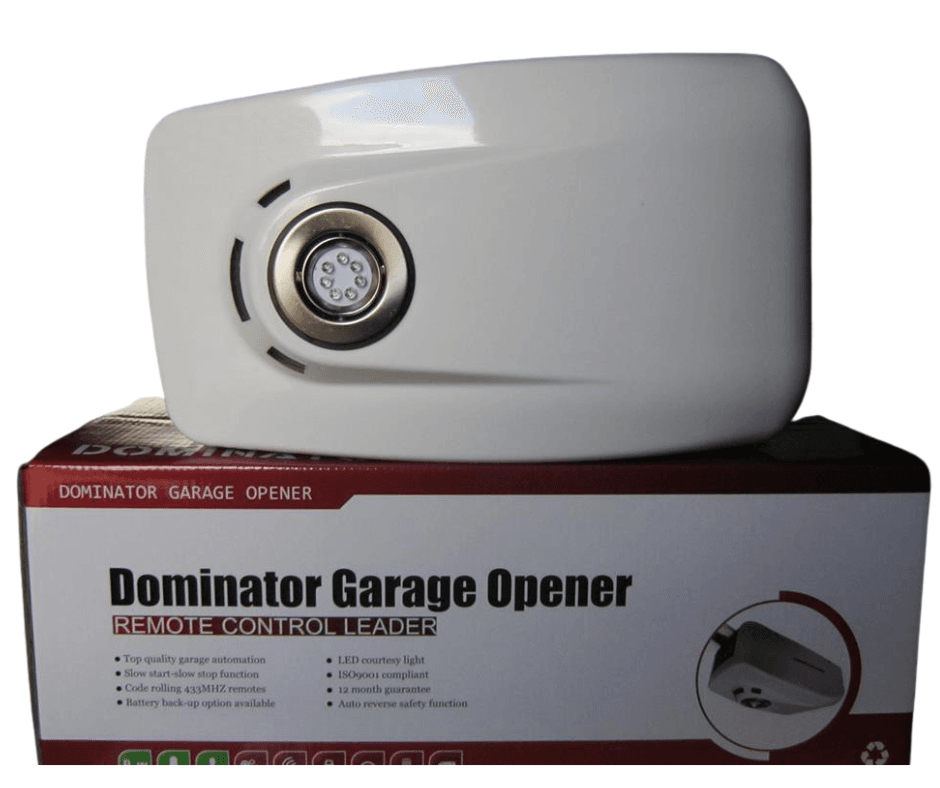 Dominator garage door motor installed in a modern Cape Town home – sleek, quiet, and built for coastal conditions.